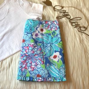 Lilly Pulitzer floral print mini skirt great cond